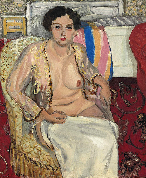 椅子上的女人 Femme au fauteuil - Femme en neglige