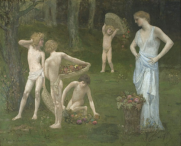 孩子們在秋天的果園裡 Le Verger, Les Enfants au verger, L’Automne