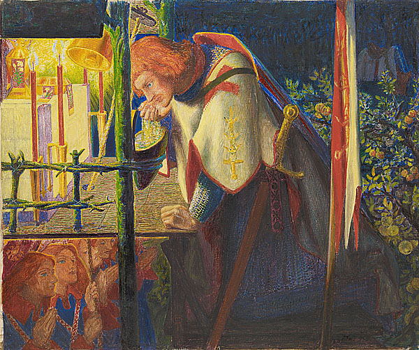 加拉哈德爵士在教堂廢墟 Sir Galahad at the ruined Chapel