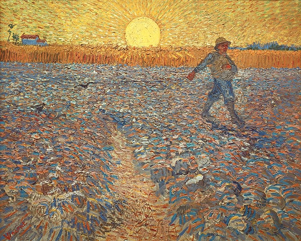 夕陽下的播種者  The Sower